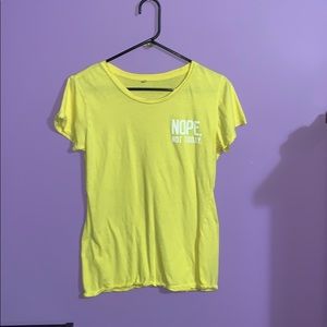 Yellow t-shirt